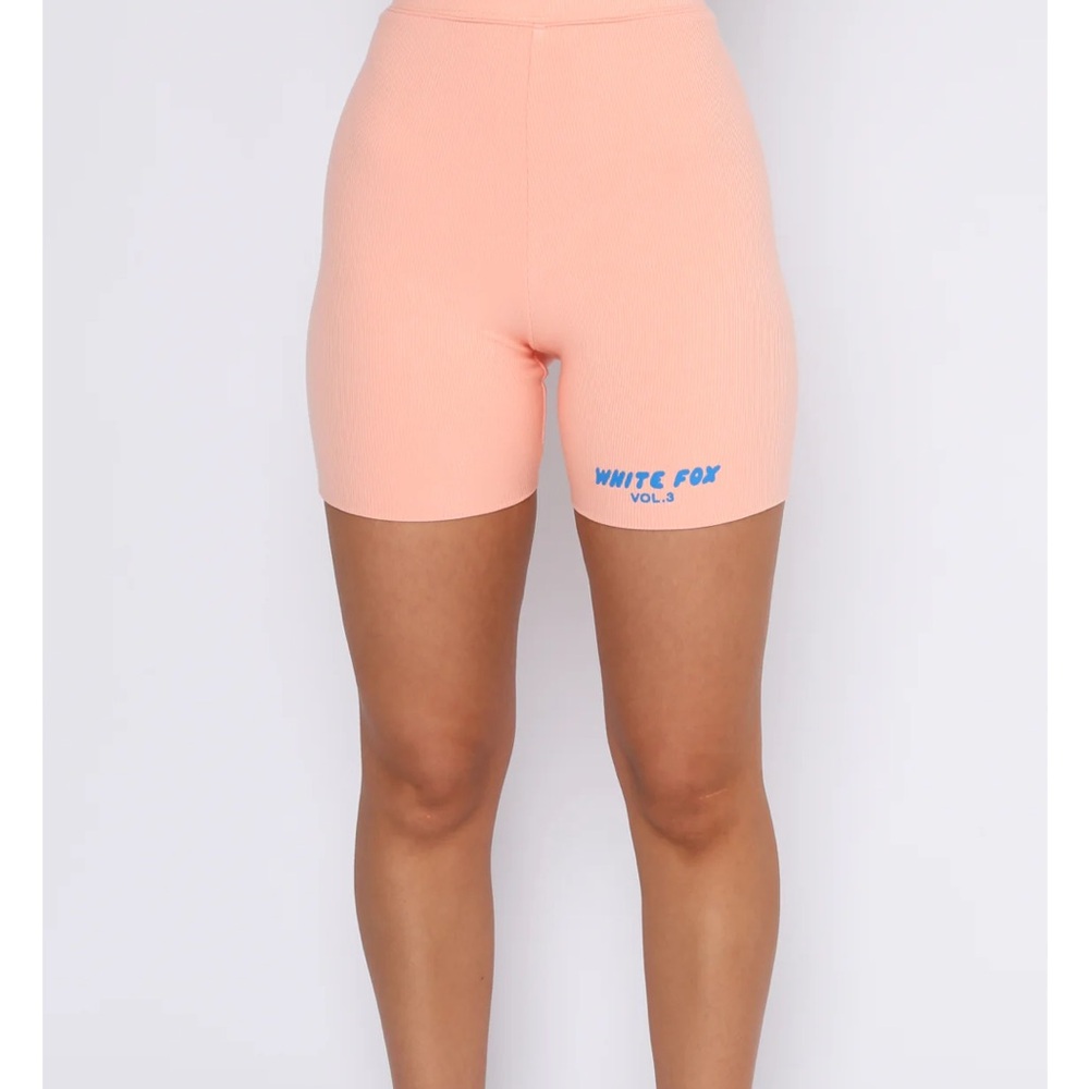 COPY - White fox biker shorts